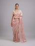 Mohey Pink Elegance Chinon Saree