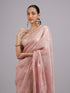Mohey Pink Elegance Chinon Saree