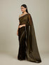 Mohey Mehndi Green Floral Buta Embroidered Saree with Rhinestone Work
