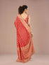 Mohey Lustrous Red Saree