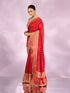 Mohey Radiant Red Elegance Saree