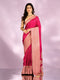 Mohey Elegant Rani Pink Saree