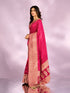 Mohey Elegant Rani Pink Saree