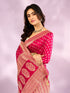 Mohey Elegant Rani Pink Saree