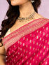 Mohey Elegant Rani Pink Saree