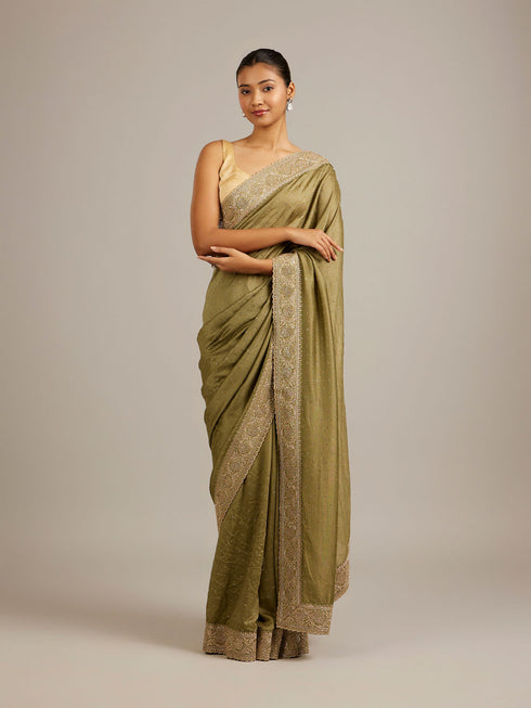 Mohey Emerald Elegance Saree