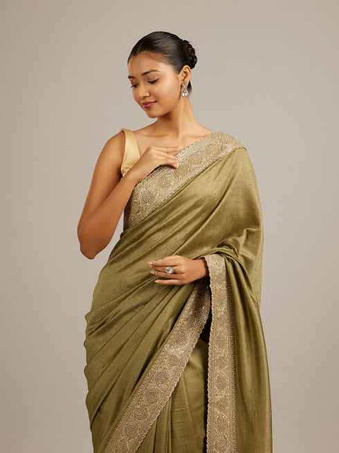 Mohey Emerald Elegance Saree