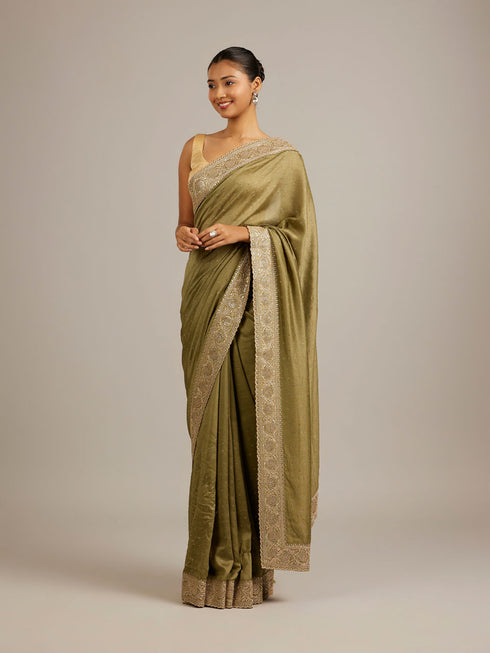 Mohey Emerald Elegance Saree