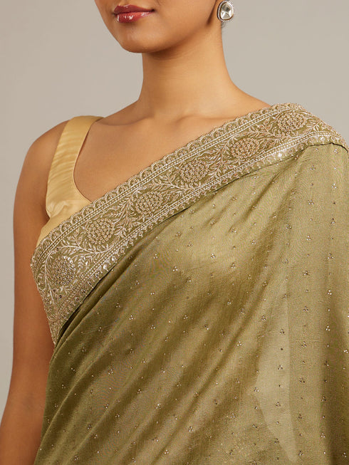 Mohey Emerald Elegance Saree