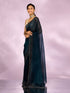 Mohey Blue Organza Festive Saree