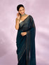Mohey Blue Organza Festive Saree