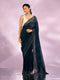 Mohey Blue Organza Festive Saree