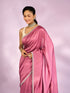 Mohey Dusty Pink Silk Elegance Saree