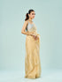 Mohey Lustrous Beige Saree