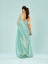 Mohey Emerald Allure Organza Saree