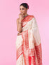 Mohey Festive Charm Cream Saree