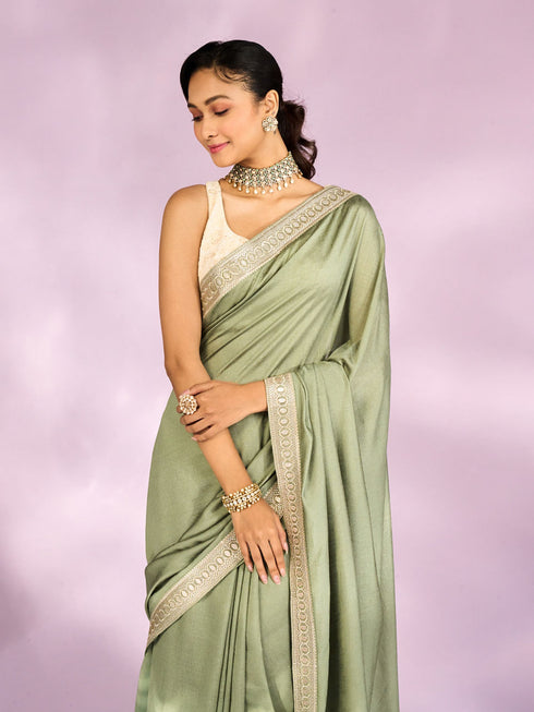 Mohey Emerald Elegance Saree