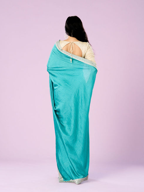 Mohey Aqua Radiance Saree