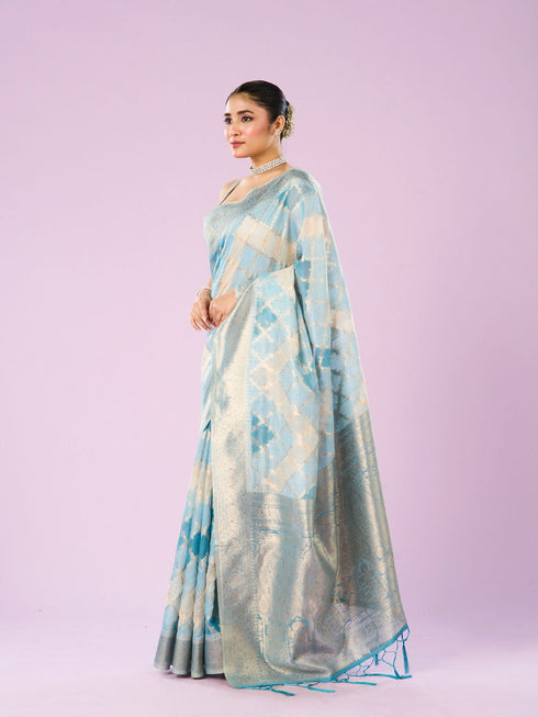 Mohey Light Blue Enchantress Saree