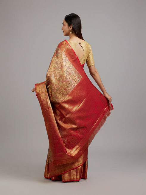 Mohey Royal Red Eleganza Saree