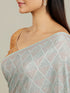 Mohey Blue Elegance Chinon Saree