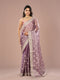 Mohey Radiant Purple Chinon Saree