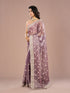 Mohey Radiant Purple Chinon Saree