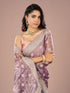 Mohey Radiant Purple Chinon Saree