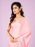 Mohey Pink Chinon Elegance Saree