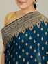Mohey Ethereal Blue Elegant Saree
