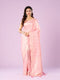 Mohey Ethereal Pink Banarasi Saree