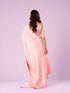 Mohey Ethereal Pink Banarasi Saree