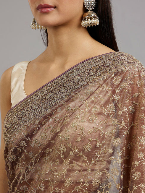 Mohey Purple Splendor of Style Saree