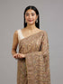 Mohey Enchanting Beige Georgette Saree