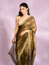 Mohey Majestic Mehandi Green Organza Radiance Saree