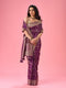 Mohey Radiant Purple Elegance Banarasi Saree