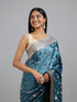 Mohey Dusty Cerulean Saree