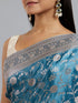 Mohey Dusty Cerulean Saree