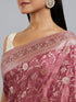 Mohey Dusty Pink Elegance Saree