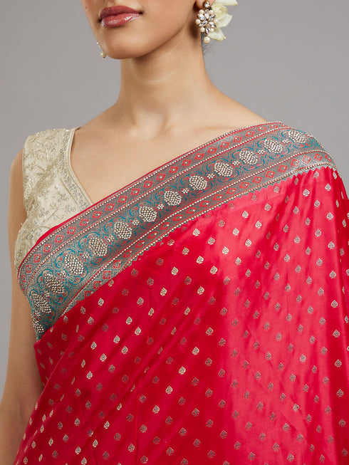 Mohey Ravishing Rani Pique Saree