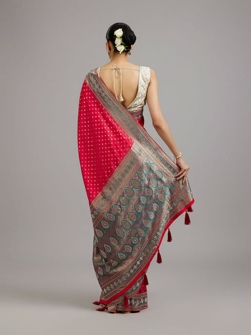 Mohey Ravishing Rani Pique Saree