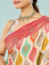 Mohey Radiant Cream Satin Saree