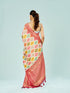 Mohey Radiant Cream Satin Saree