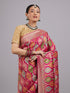 Mohey Enchanting Pink Satin Saree