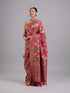 Mohey Enchanting Pink Satin Saree