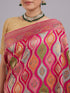 Mohey Enchanting Pink Satin Saree