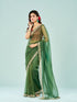 Mohey Emerald Enchantment Organza Saree