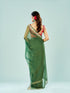 Mohey Emerald Enchantment Organza Saree