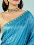 Mohey Blue Elegance Saree