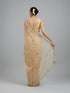 Mohey Beige Elegance Chinon Saree